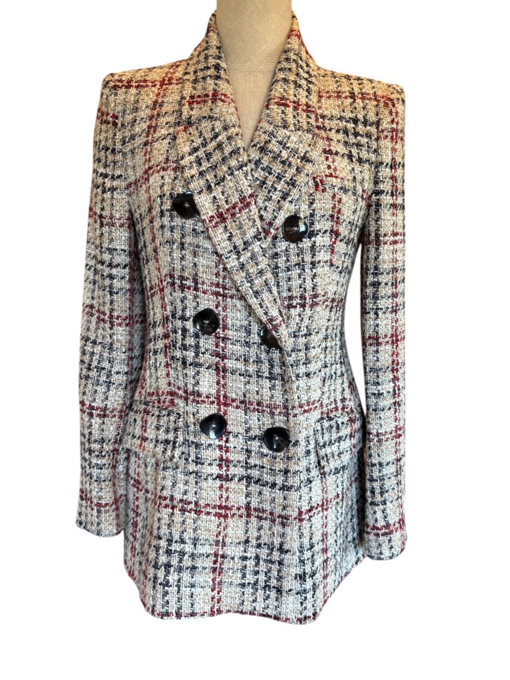 Zara Double Breasted Blazer Small